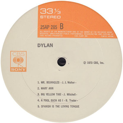 Bob Dylan : Dylan (LP, Album, RE)