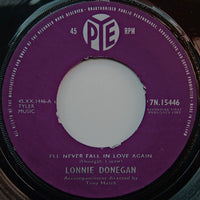 Lonnie Donegan : I'll Never Fall In Love Again / Keep On The Sunny Side (7", Single)