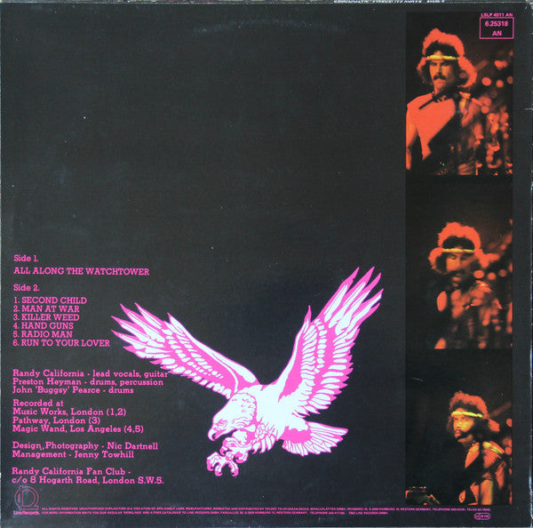 Randy California : All Along The Watchtower (12", MiniAlbum)
