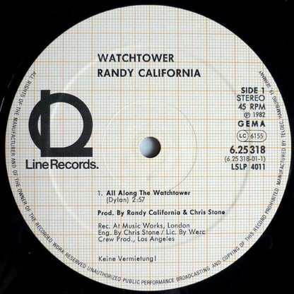 Randy California : All Along The Watchtower (12", MiniAlbum)