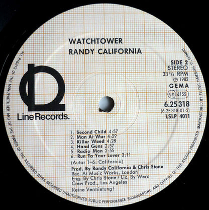 Randy California : All Along The Watchtower (12", MiniAlbum)