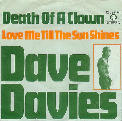 Dave Davies : Death Of A Clown (7", Single, RE)