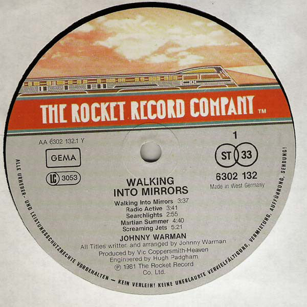 Johnny Warman : Walking Into Mirrors (LP, Album)