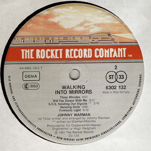 Johnny Warman : Walking Into Mirrors (LP, Album)