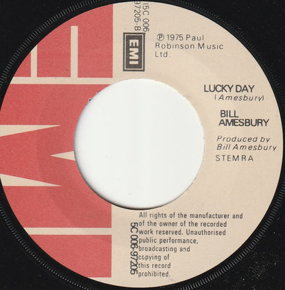 Bill Amesbury : Every Girl In The World Tonight (7", Single)