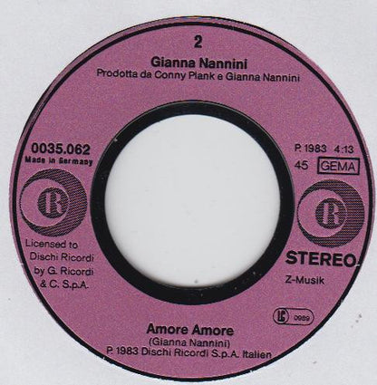 Gianna Nannini : Primadonna (7", Single)