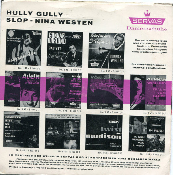 Nina Westen : Hully Gully / Slop (Flexi, 7", Single)