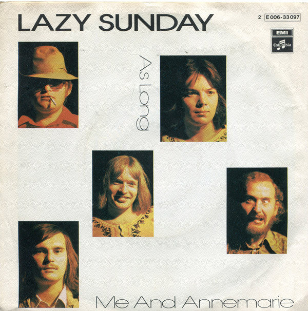 Lazy Sunday : As Long / Me And Annemarie (7", Single)