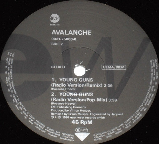 Avalanche (8) : Young Guns (12", Maxi)