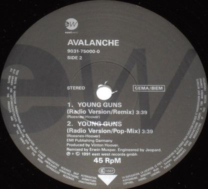 Avalanche (8) : Young Guns (12", Maxi)