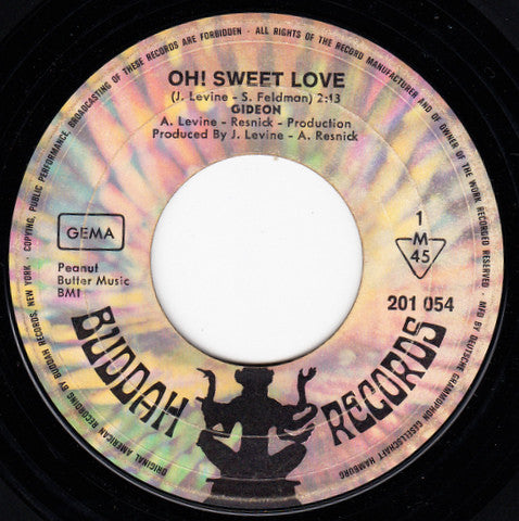 Gideon (10) : Oh! Sweet Love (7", Single, Mono)