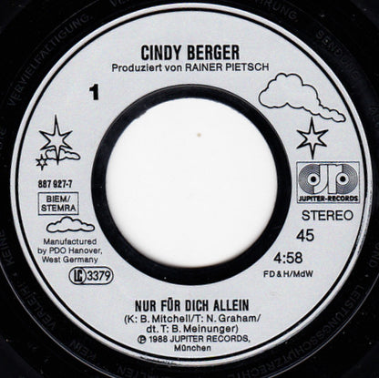 Cindy Berger : Nur Für Dich Allein (7", Single)