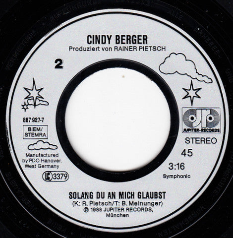 Cindy Berger : Nur Für Dich Allein (7", Single)