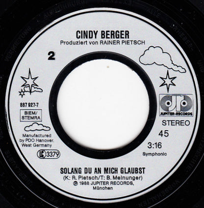 Cindy Berger : Nur Für Dich Allein (7", Single)