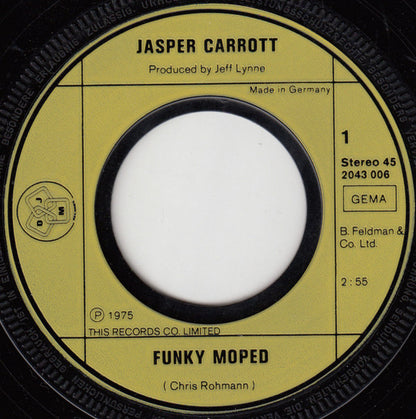 Jasper Carrott : Funky Moped / Magic Roundabout (7", Single)