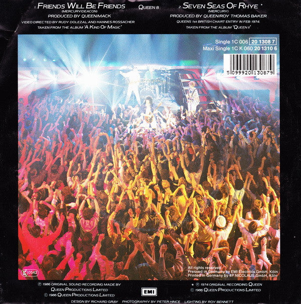 Queen : Friends Will Be Friends (7", Single)