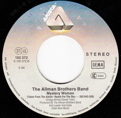 The Allman Brothers Band : Angeline (7", Single)