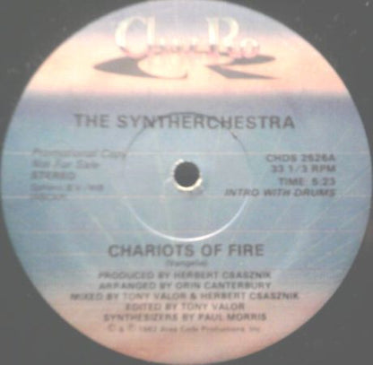 The Syntherchestra* : Chariots Of Fire (12", Promo)