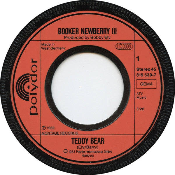 Booker Newberry III : Teddy Bear (7", Single)
