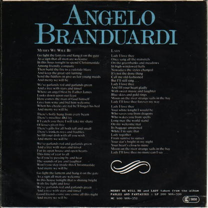 Angelo Branduardi : Merry We Will Be (7", Single)