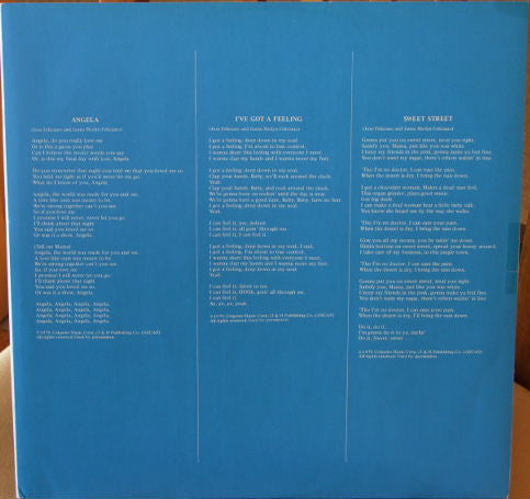 José Feliciano : Angela (LP, Album)
