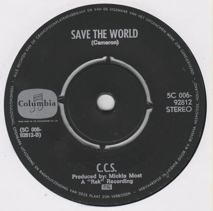 CCS : Tap Turns On The Water (7", Single, Ora)