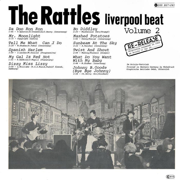 The Rattles : Liverpool Beat Volume 2 (LP, Album, RE)
