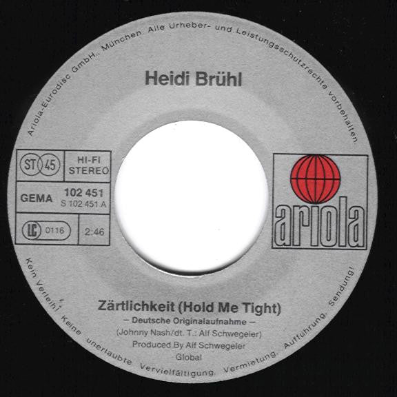Heidi Brühl : Zärtlichkeit (7", Single)
