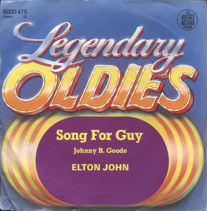 Elton John : Song For Guy / Johnny B. Goode (7", Single)