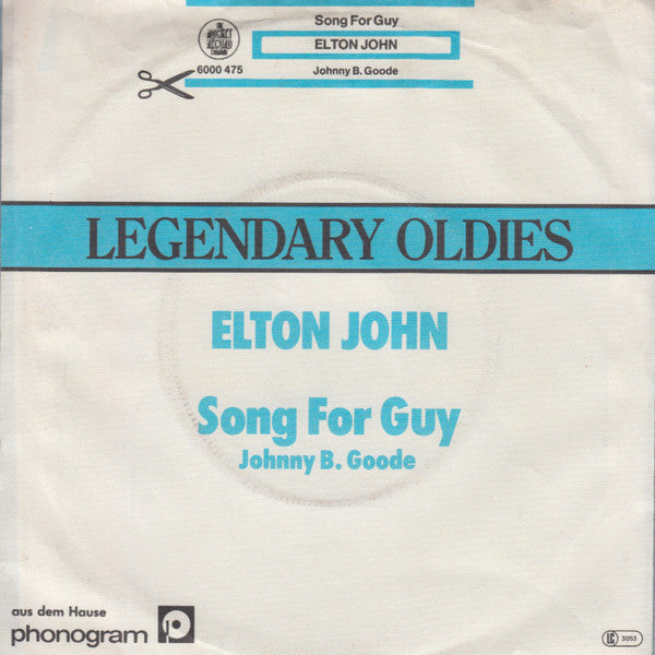 Elton John : Song For Guy / Johnny B. Goode (7", Single)