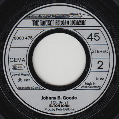 Elton John : Song For Guy / Johnny B. Goode (7", Single)