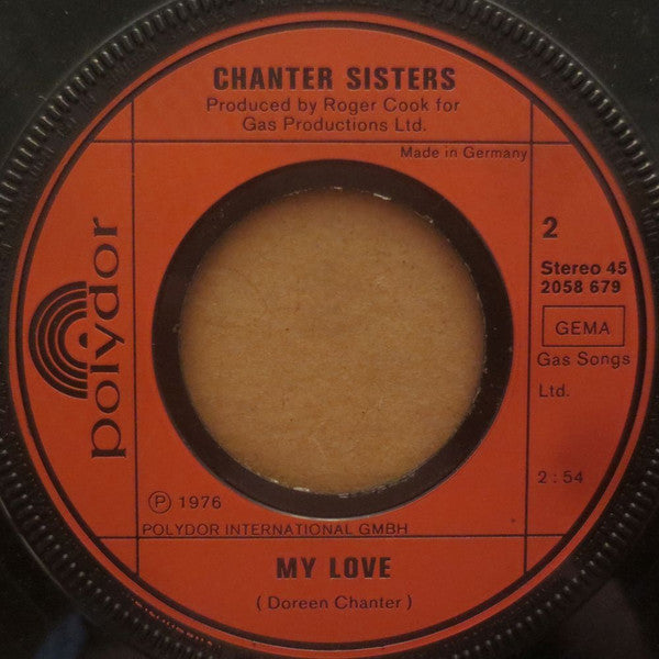 Chanter Sisters : Halfway To Paradise (7", Single)
