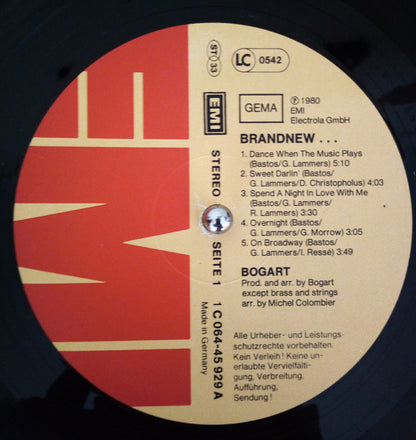 Bogart (3) : Brandnew... (LP, Album)