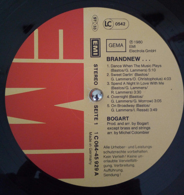 Bogart (3) : Brandnew... (LP, Album)