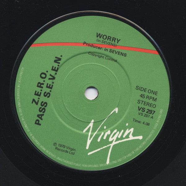 Z.E.R.O. Pass S.E.V.E.N. : Worry (7")