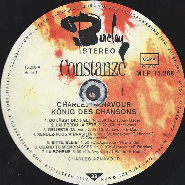 Charles Aznavour : König Des Chansons (LP, Comp)