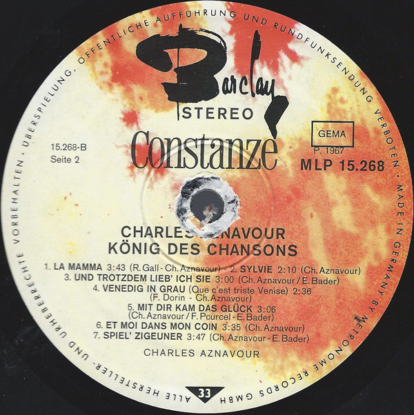 Charles Aznavour : König Des Chansons (LP, Comp)