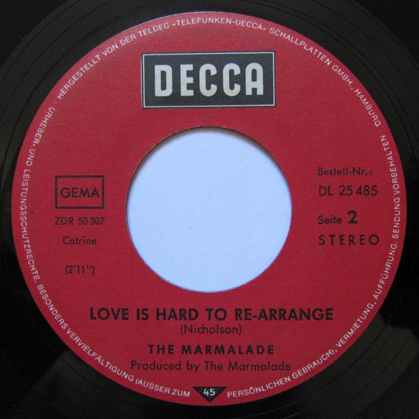 The Marmalade : Back On The Road (7", Single)