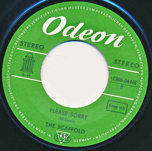 The Scaffold* : All The Way Up / Please Sorry (7", Single)