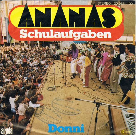 Ananas (2) : Schulaufgaben (7", Single)