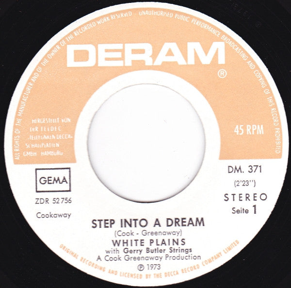 White Plains : Step Into A Dream (7", Single)