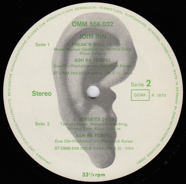 Ash Ra Tempel : Join Inn (LP, Album)