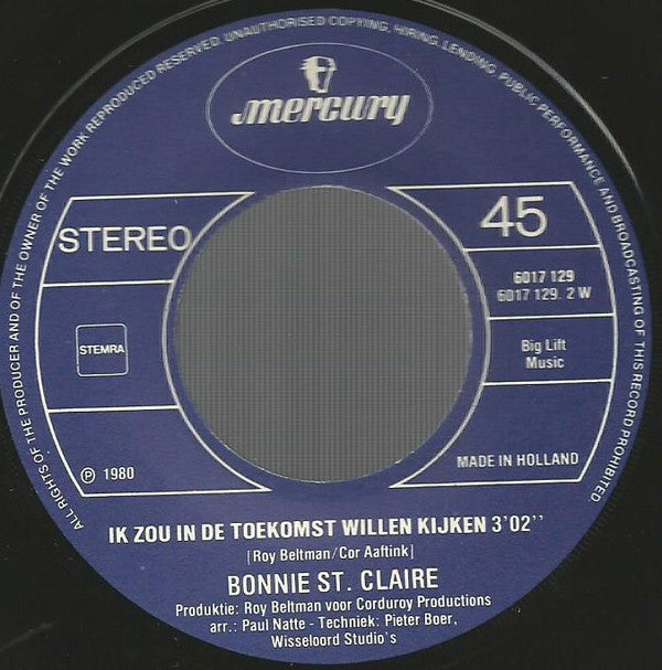 Bonnie St. Claire : De Roos (7", Single)