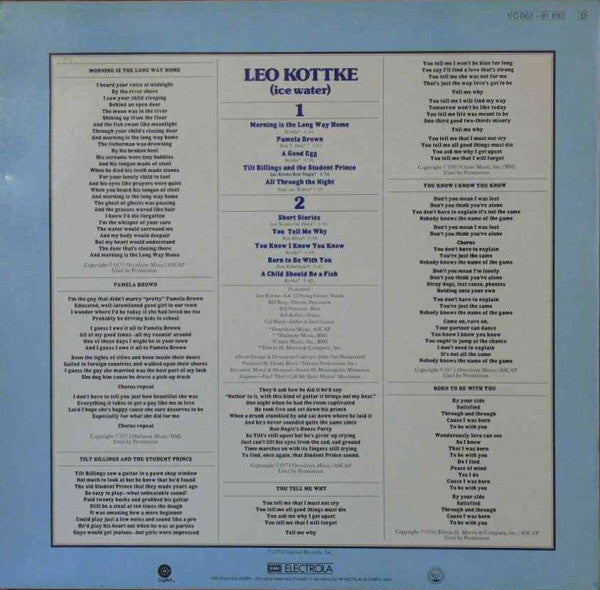 Leo Kottke : Ice Water (LP, Album)