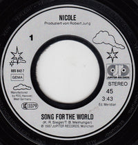 Nicole (2) : Song For The World (7", Single)