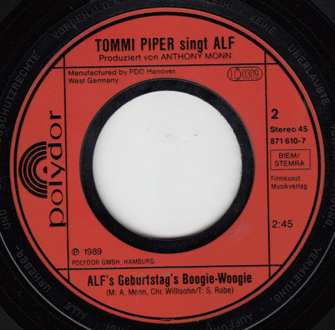 Thomas Piper (2) Singt ALF (2) : Rhonda (7", Single)