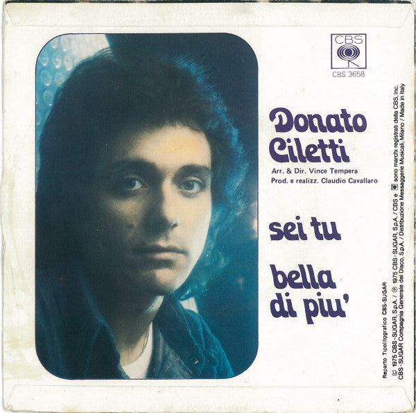 Donato Ciletti : Sei Tu (7")
