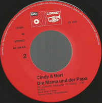Cindy & Bert : Addio, Mia Bella Musica (7", Single)