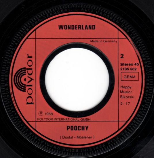 Wonderland (8) : Moscow / Poochy (7", Single, RE)