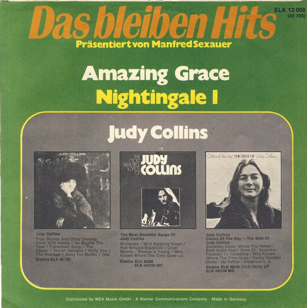Judy Collins : Amazing Grace / Nightingale I (7", Single, RE)